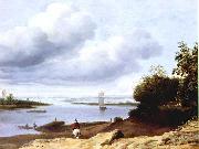 Extensive River View with a Horseman dgh